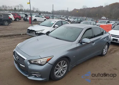 2014 Infiniti Q50 Premium из США, поврежденный, VIN JN1BV7AP3EM680364